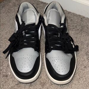 Air Jordan 1 Low Black White Smoke Grey Shadow Shoe 2020 Men Sz7.5